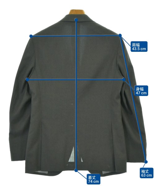 azabu tailor（アザブテイラー）ビジネス グレー サイズ:42(XS位)/76(M位) メンズ/2200692402092