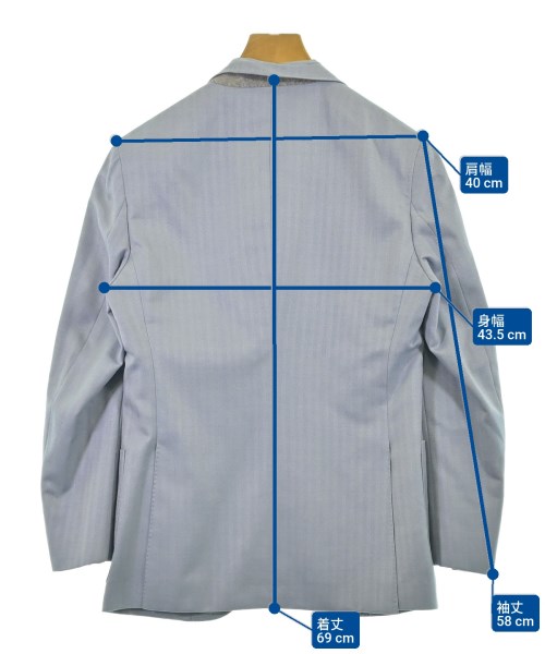 azabu tailor（アザブテイラー）ジャケット 青 サイズ:42(XS位) メンズ/2200692402146