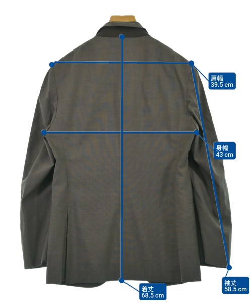 azabu tailor（アザブテイラー）ジャケット 茶 サイズ:42(XS位) メンズ/2200692402153