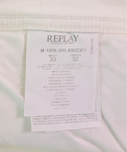 REPLAY（リプレイ）デニムパンツ 白 サイズ:33(L位) メンズ/2200492363852