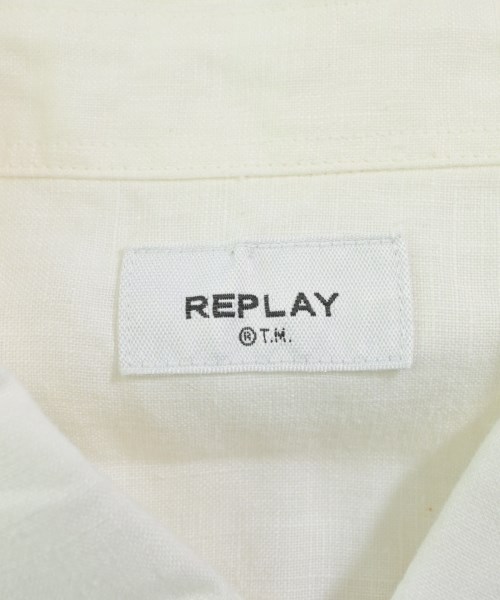 REPLAY（リプレイ）カジュアルシャツ 白 サイズ:M メンズ/2200619976019