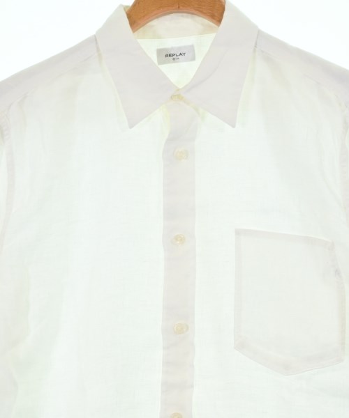 REPLAY（リプレイ）カジュアルシャツ 白 サイズ:M メンズ/2200619976019