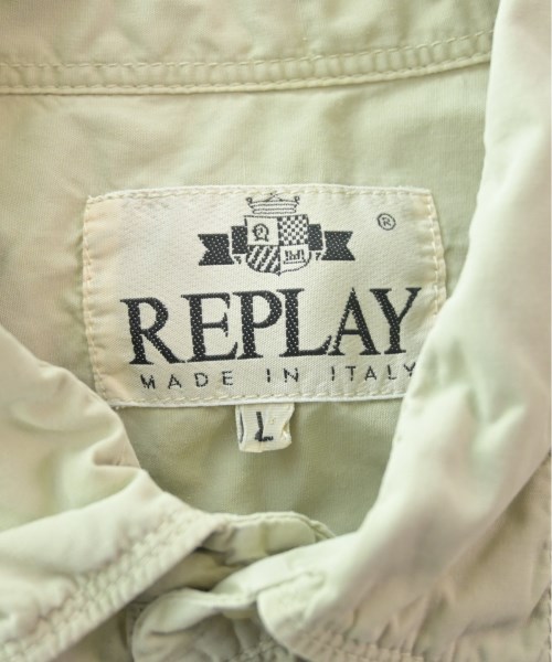 REPLAY（リプレイ）カジュアルシャツ カーキ サイズ:L メンズ/2200527686154