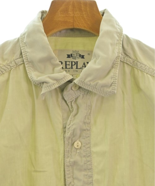 REPLAY（リプレイ）カジュアルシャツ カーキ サイズ:L メンズ/2200527686154
