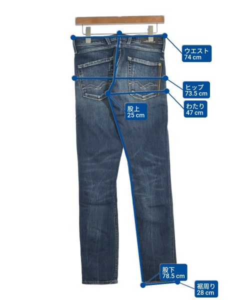 REPLAY（リプレイ）デニムパンツ 青 サイズ:27(S位) メンズ/2200629506107