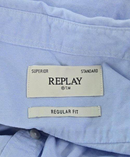 REPLAY（リプレイ）カジュアルシャツ 青 サイズ:L メンズ/2200692533055