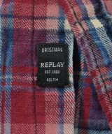 REPLAY（リプレイ）カジュアルシャツ 赤 サイズ:S メンズ/2200626345174