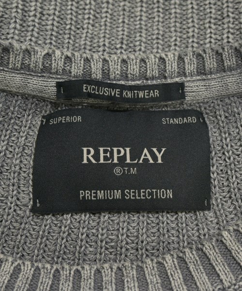 REPLAY（リプレイ）ニット・セーター グレー サイズ:L メンズ/2200650650091