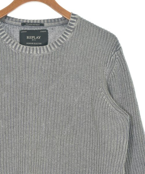 REPLAY（リプレイ）ニット・セーター グレー サイズ:L メンズ/2200650650091