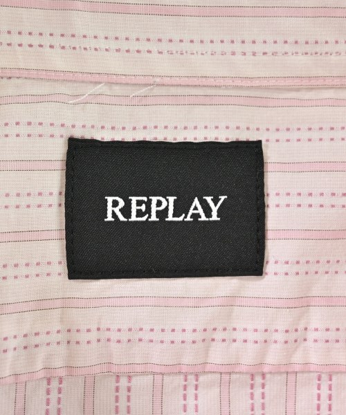 REPLAY（リプレイ）カジュアルシャツ ピンク サイズ:M メンズ/2200669531251