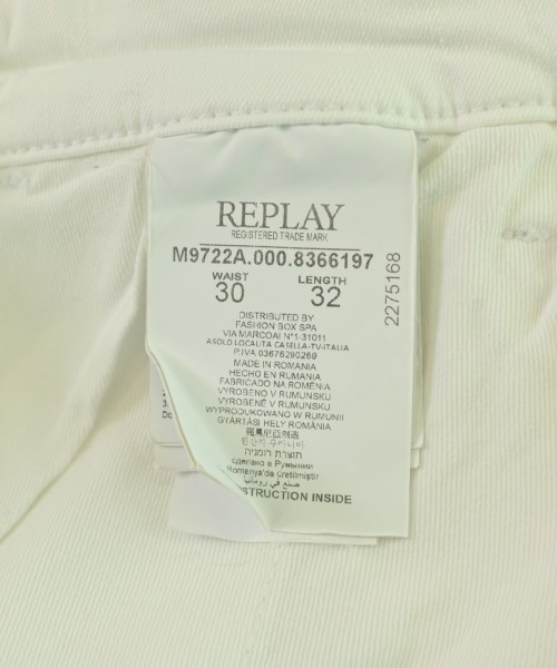 REPLAY（リプレイ）その他 白 サイズ:30(M位) メンズ/2200718900304