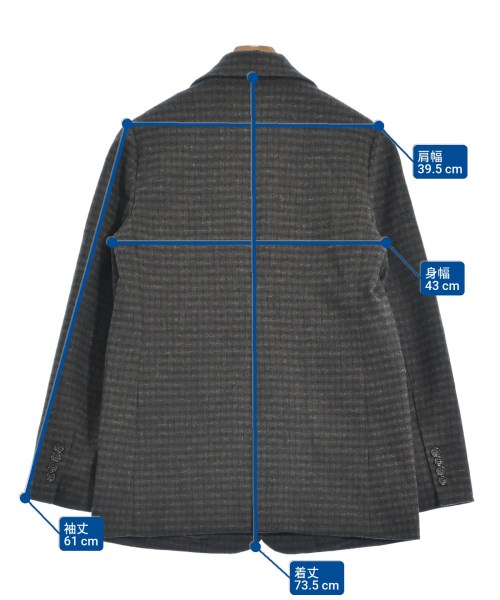 YANUK（ヤヌーク）テーラードジャケット 茶 サイズ:M メンズ/2200631098010