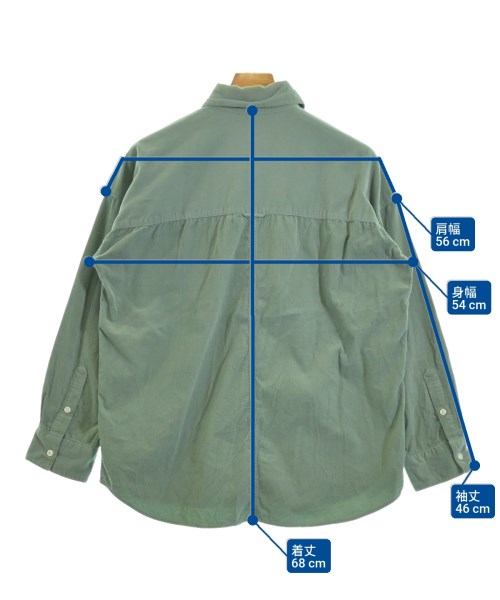 YANUK（ヤヌーク）カジュアルシャツ 緑 サイズ:S メンズ/2200664615048