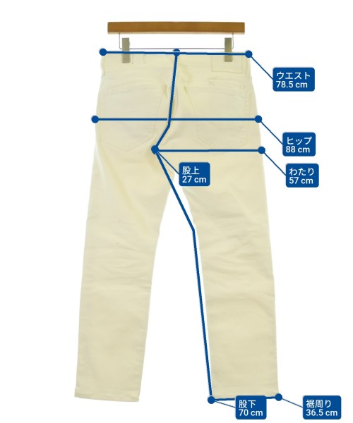 YANUK（ヤヌーク）デニムパンツ 白 サイズ:28(S位) メンズ/2200666016041