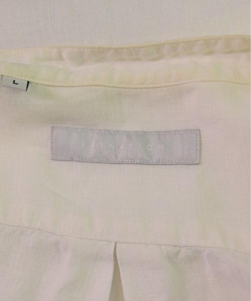 ESTNATION（エストネーション）カジュアルシャツ 白 サイズ:L メンズ/2200506654082