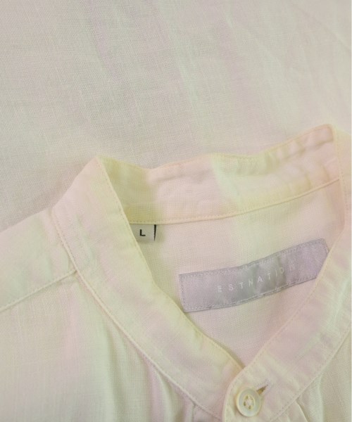 ESTNATION（エストネーション）カジュアルシャツ 白 サイズ:L メンズ/2200506654082