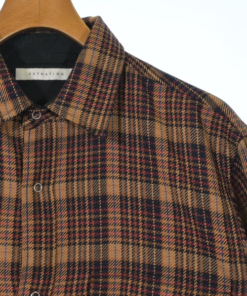 ESTNATION（エストネーション）カジュアルシャツ 茶 サイズ:-(L位) メンズ/2200635995025