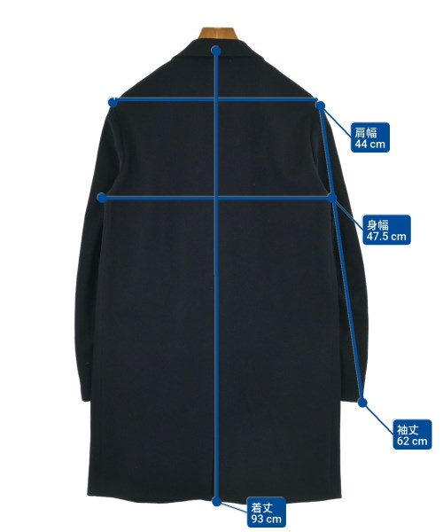 ESTNATION（エストネーション）チェスターコート 紺 サイズ:S メンズ/2200641574016