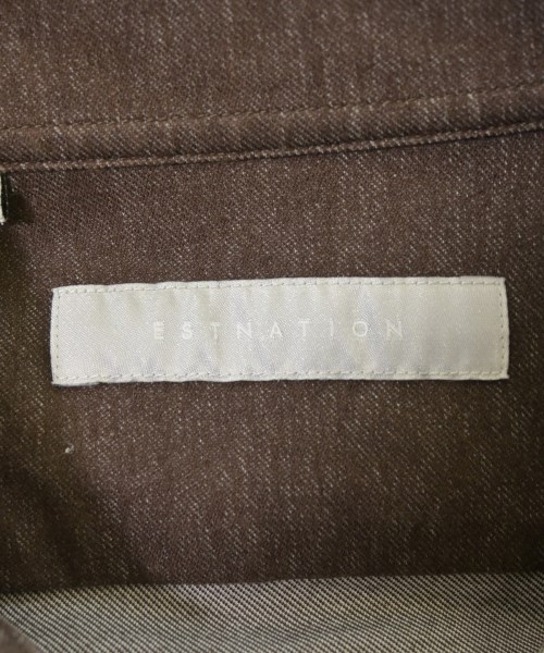 ESTNATION（エストネーション）カジュアルシャツ 茶 サイズ:M メンズ/2200615638171