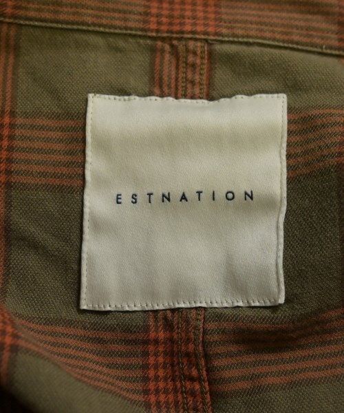 ESTNATION（エストネーション）カジュアルシャツ カーキ サイズ:M メンズ/2200615701066