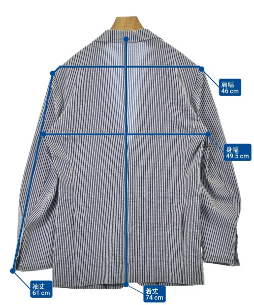 ESTNATION（エストネーション）テーラードジャケット 青 サイズ:M メンズ/2200677702018