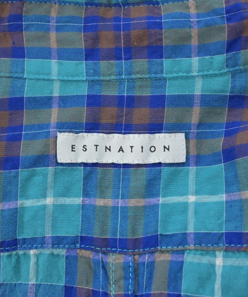ESTNATION（エストネーション）カジュアルシャツ 青 サイズ:L メンズ/2200672710094