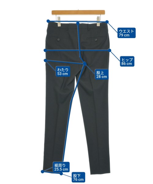 ESTNATION（エストネーション）スラックス 黒 サイズ:46(M位) メンズ/2200648279389