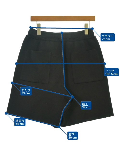 ESTNATION（エストネーション）ショートパンツ 黒 サイズ:M メンズ/2200650230064