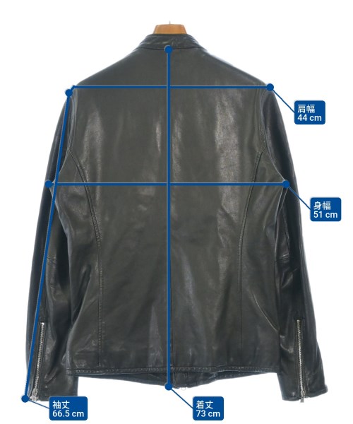 ESTNATION（エストネーション）ライダース 黒 サイズ:M メンズ/2200639211015