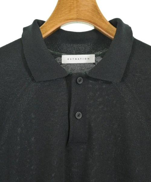 ESTNATION（エストネーション）ポロシャツ 黒 サイズ:M メンズ/2200653244068
