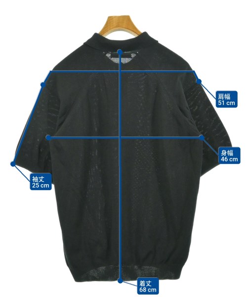 ESTNATION（エストネーション）ポロシャツ 黒 サイズ:M メンズ/2200653244068