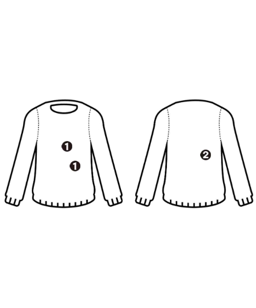 ESTNATION（エストネーション）ニット・セーター 白 サイズ:L メンズ/2200660923031