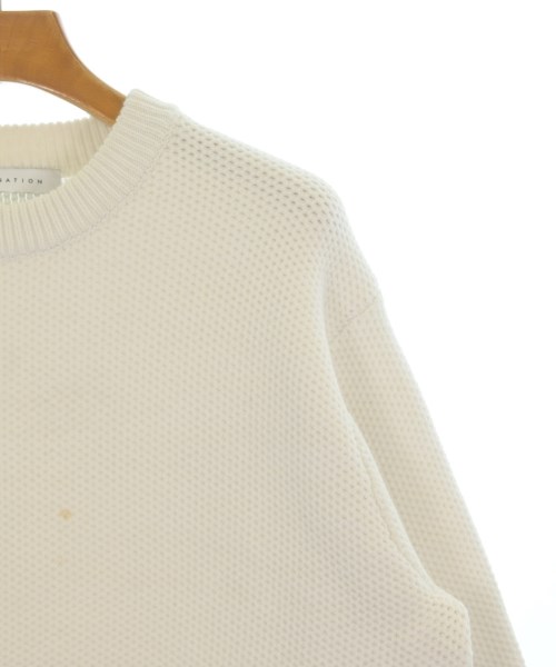 ESTNATION（エストネーション）ニット・セーター 白 サイズ:L メンズ/2200660923031