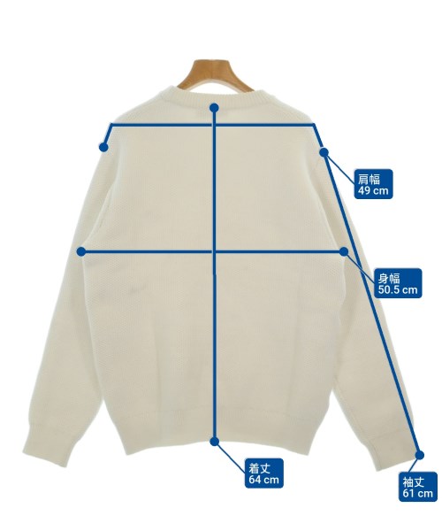 ESTNATION（エストネーション）ニット・セーター 白 サイズ:L メンズ/2200660923031