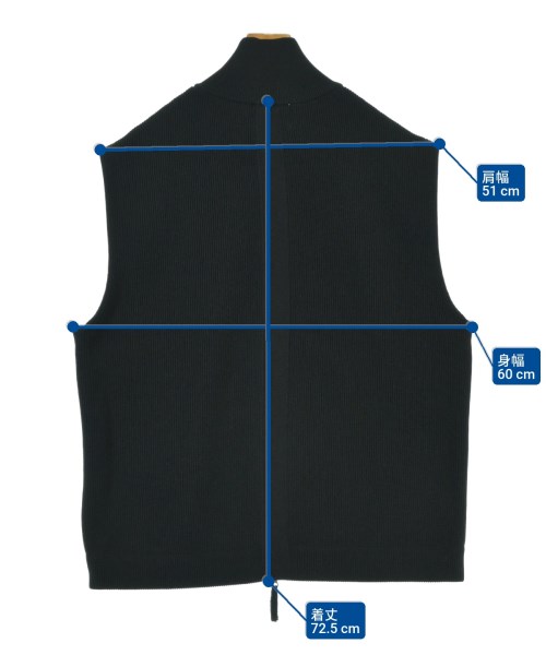 ESTNATION（エストネーション）ベスト 黒 サイズ:XL メンズ/2200666747020