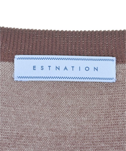 ESTNATION（エストネーション）ニット・セーター 茶 サイズ:S メンズ/2200727322029