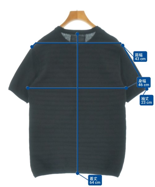 ESTNATION（エストネーション）Tシャツ・カットソー 黒 サイズ:S メンズ/2200736389020