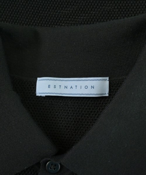 ESTNATION（エストネーション）ポロシャツ 黒 サイズ:L メンズ/2200717603237