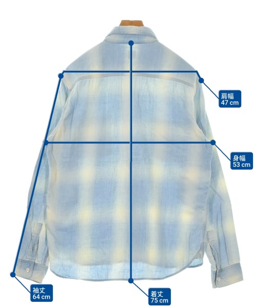 Ron Herman California（ロンハーマンカリフォルニア）カジュアルシャツ 青 サイズ:M メンズ/2200643474055