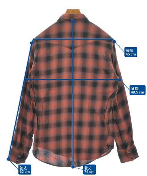 Ron Herman California（ロンハーマンカリフォルニア）カジュアルシャツ オレンジ サイズ:S メンズ/2200643474062