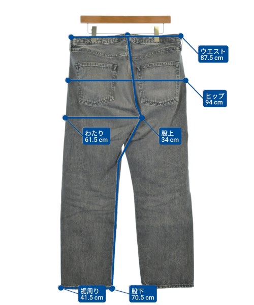 Ron Herman California（ロンハーマンカリフォルニア）デニムパンツ グレー サイズ:33(L位) メンズ/2200625733095