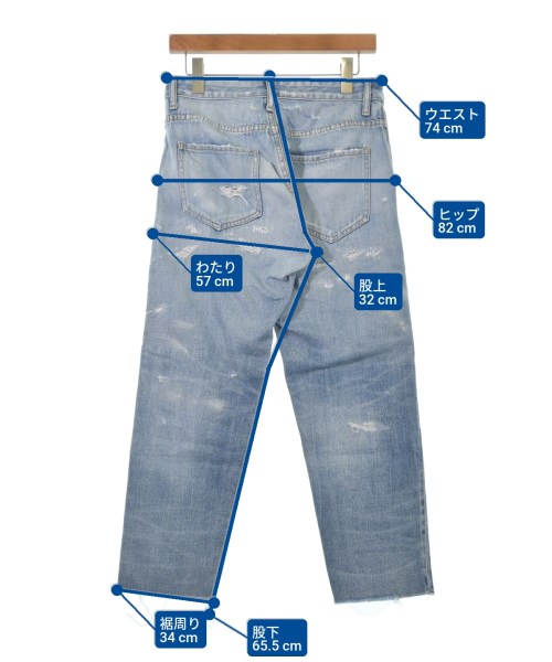 Ron Herman California（ロンハーマンカリフォルニア）デニムパンツ 青 サイズ:1(S位) メンズ/2200616858042