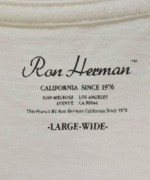 Ron Herman California（ロンハーマンカリフォルニア）Tシャツ・カットソー 白 サイズ:L メンズ/2200654655115