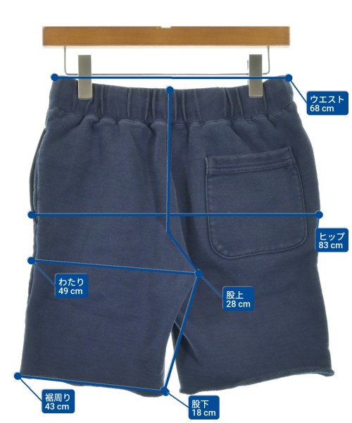 Ron Herman California（ロンハーマンカリフォルニア）ショートパンツ 青 サイズ:S メンズ/2200647098240