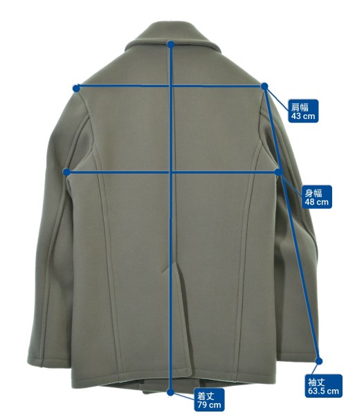 Ron Herman California（ロンハーマンカリフォルニア）ピーコート グレー サイズ:L メンズ/2200664778040