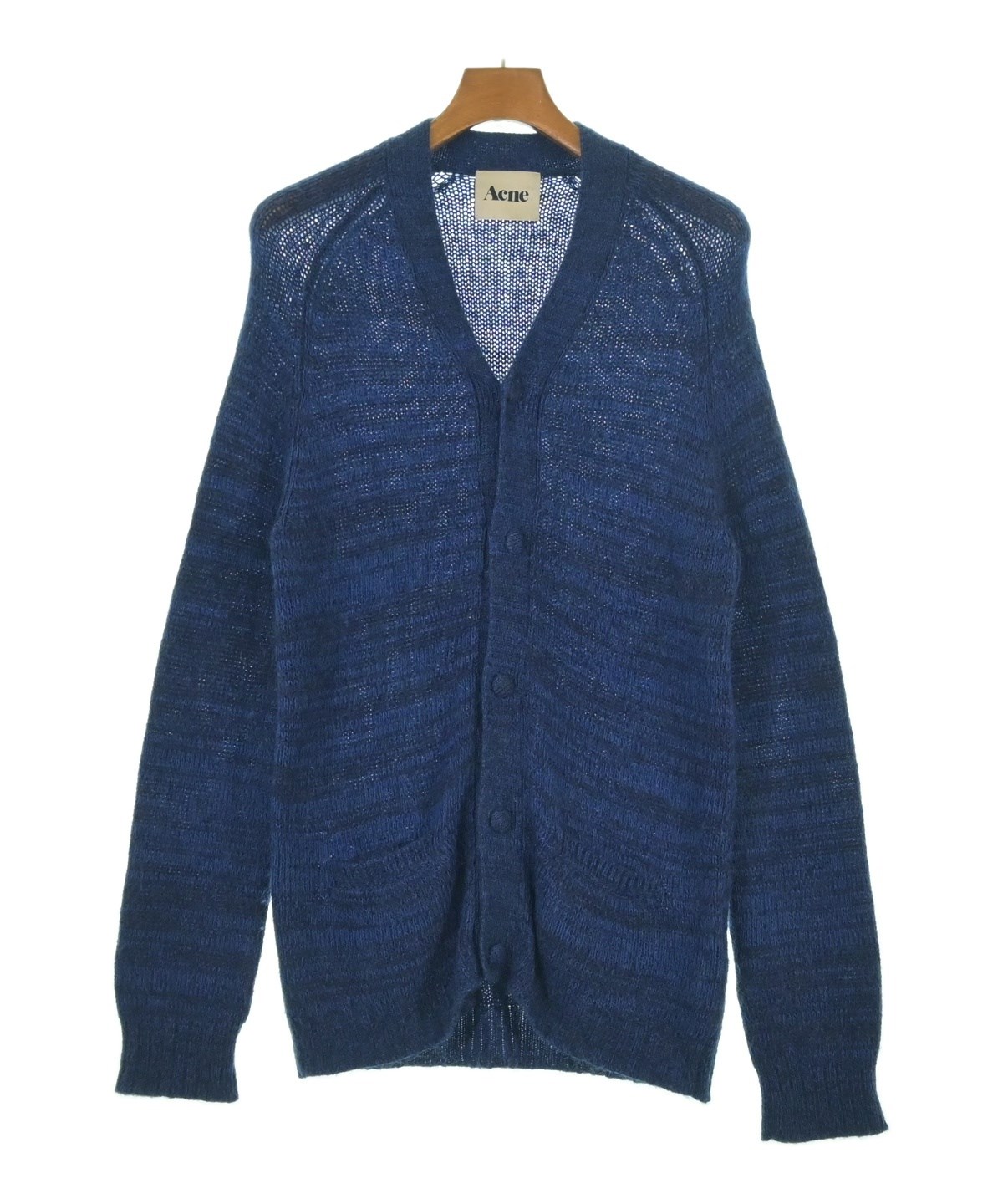 Acne（アクネ）カーディガン 青 サイズ:XS メンズ/2200623323120