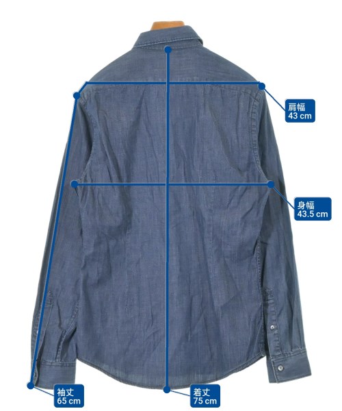 Acne（アクネ）カジュアルシャツ 紺 サイズ:48(S位) メンズ/2200532293088