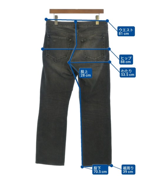 Acne（アクネ）デニムパンツ 黒 サイズ:32(L位) メンズ/2200653357522