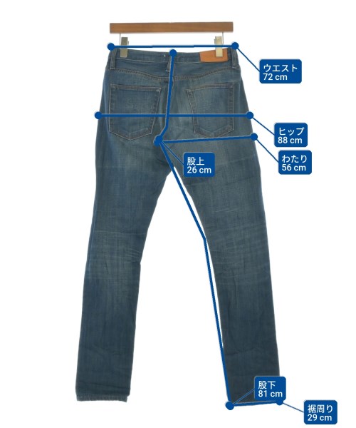 Acne（アクネ）デニムパンツ 青 サイズ:26(XS位) メンズ/2200636383135