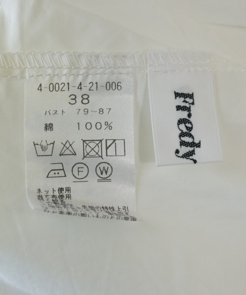 fredy emue（フレディエミュ）カジュアルシャツ 白 サイズ:38(M位) レディース/2200625140077